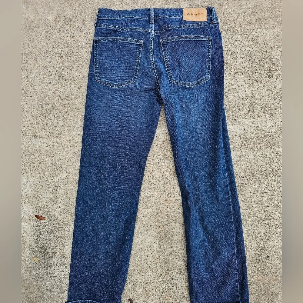 Calvin Klein Blue Straight Jeans Classic Style
